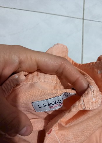 Kız Çocuk Bej Keten Gömlek - Görsel 5