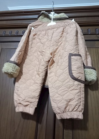 Kahverengi Bebek Puf Mont ve Pantolon Takımı - Görsel 5