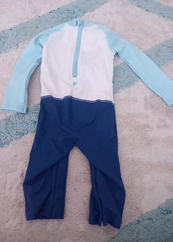 Uzun Kollu Erkek Çocuk Mavi Desenli Mayo - Görsel 5