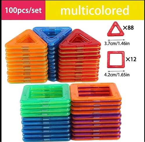 100 parça manyetik blok