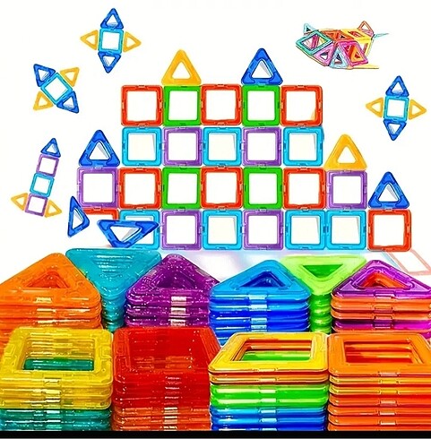 Beden 200 parça manyetik blok