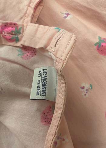 LC Waikiki Kız Çocuk Pembe Fırfırlı Bohem Elbise