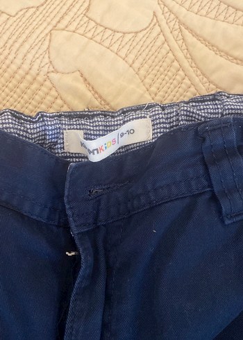 Koton Kids Erkek Çocuk Lacivert Kemerli Denim Pantolon