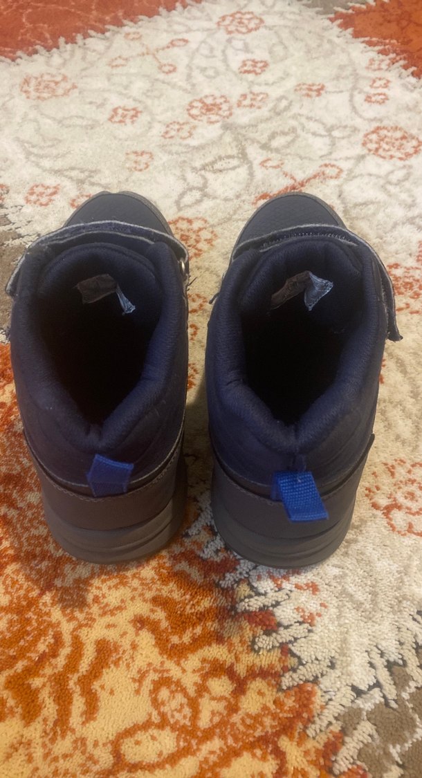 Mavi Gri Erkek Çocuk Cırt Cırtlı Bot - Görsel 2