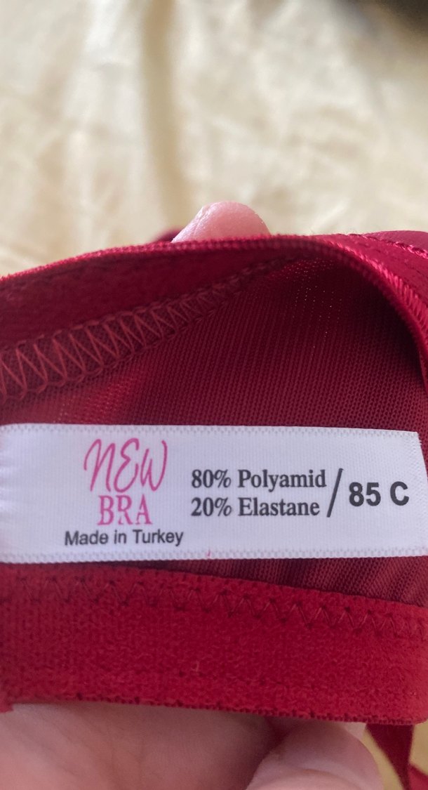 Bordo Vintage Parlak Sütyen - Görsel 2