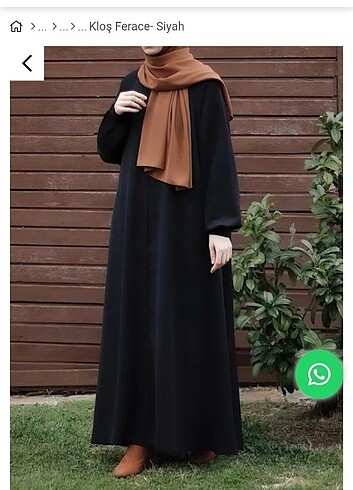 Diğer Ande tesettür kloş ferace