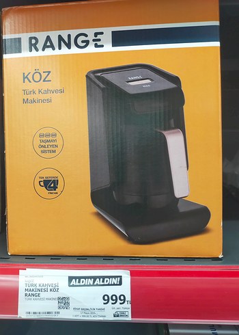 Fakir Range Köz Türk Kahvesi Makinesi Siyah