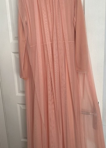 Püsküllü Uzun nikah kına nişan düğün Abiye Elbise Hilal Oğuzkan - Görsel 4