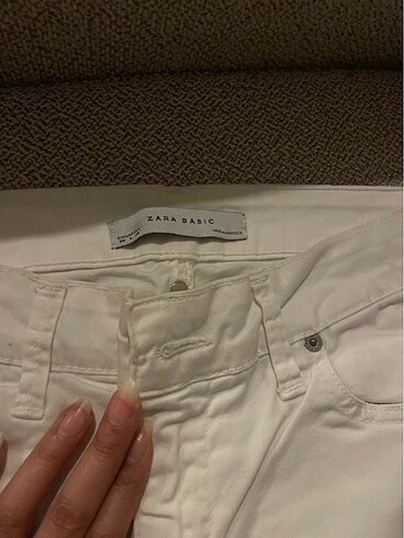 36 Beden Zara beyaz jean