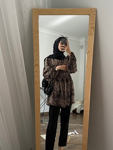 Leopar desen tunik