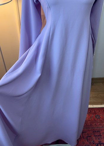 Lila tesettür abiye - Görsel 4