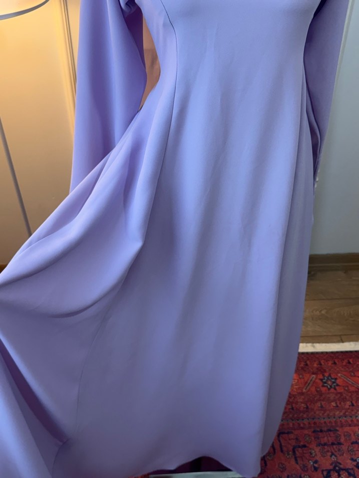 Lila tesettür abiye - Görsel 4