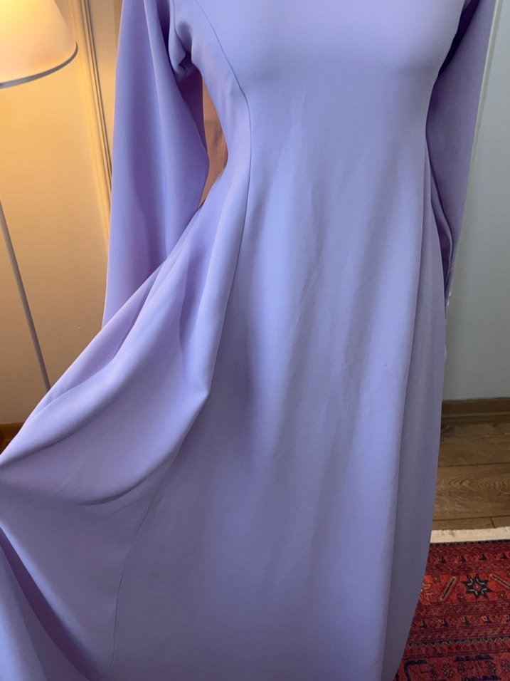 Lila tesettür abiye - Görsel 5