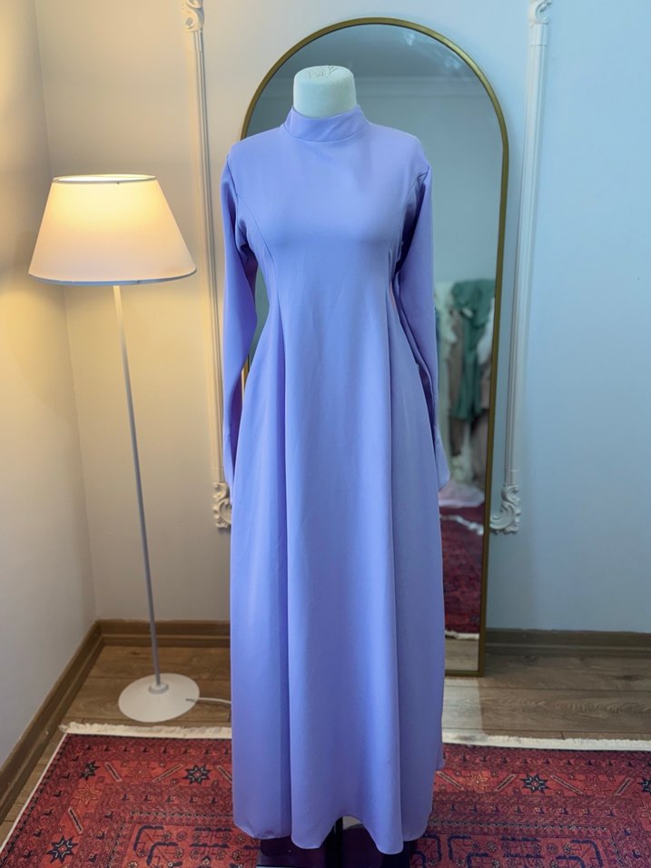 Lila tesettür abiye - Görsel 2
