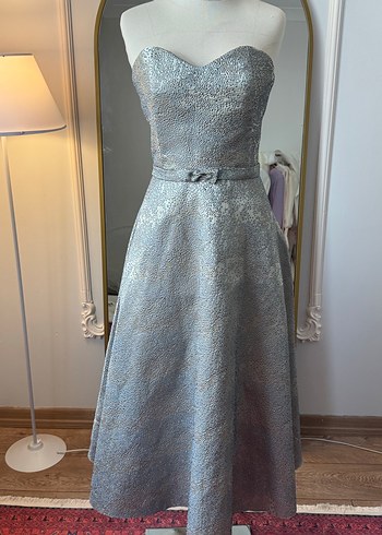 Jakarlı Abiye elbise - Görsel 2