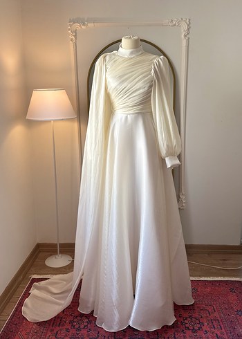 Tesettür nikah çekim elbisesi - Görsel 3