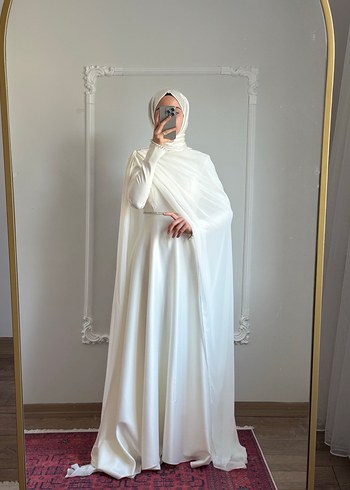 Tesettür nişan çekim elbisesi - Görsel 3