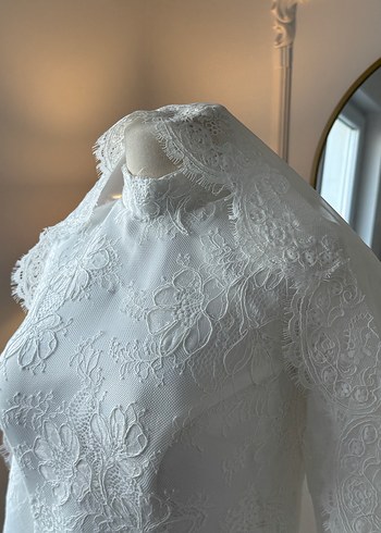 Tesettür Fransız DantelGelinlik - Görsel 4