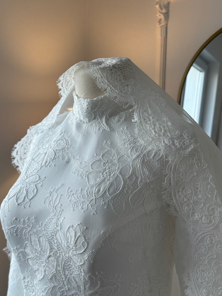 Tesettür Fransız DantelGelinlik - Görsel 4