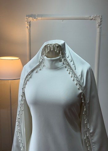 Tesettür nikah çekim elbisesi - Görsel 4