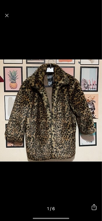 Bershka leopar kürk