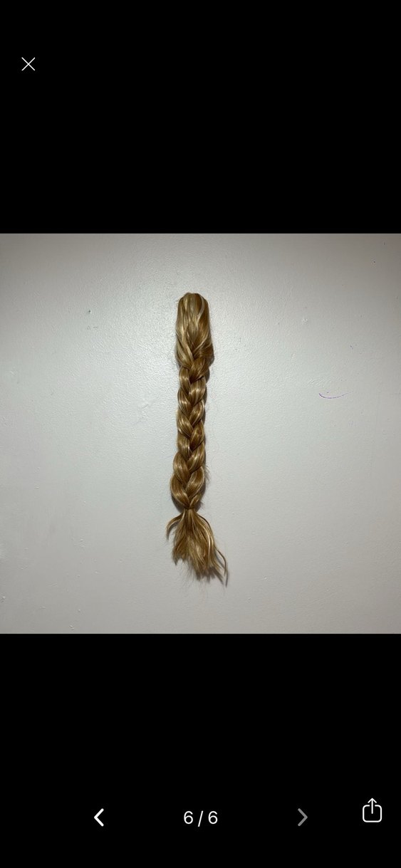 Sarı ombreli saç postiş - Görsel 5