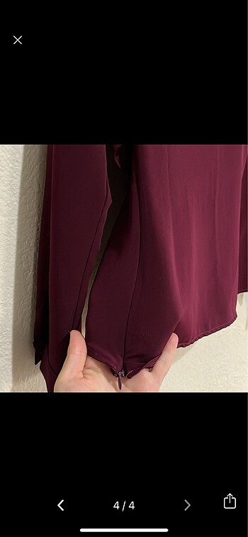 38 Beden bordo Renk Şık gömlek