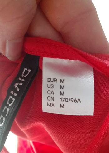 Kırmızı Kadife Askılı Bady - Görsel 7