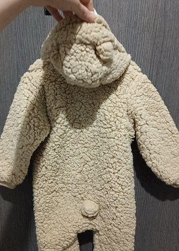 Kürklü Kapüşonlu Bebek Tulumu - Görsel 11