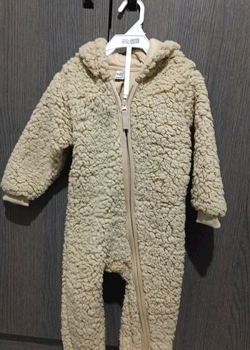 Kürklü Kapüşonlu Bebek Tulumu - Görsel 3