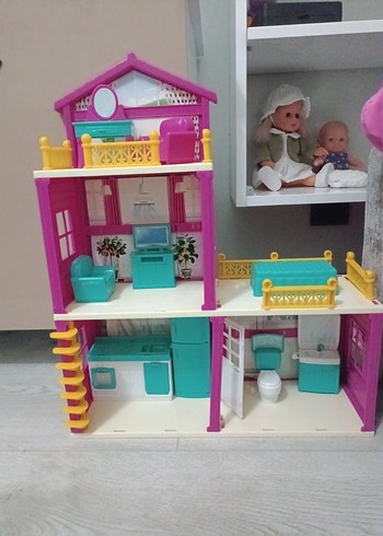 Lolanın Düşler Evi Üç Katlı Oyuncak Ev - Görsel 2