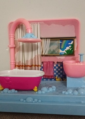 Pastel Pembe Oyuncak Banyo Seti - Görsel 6