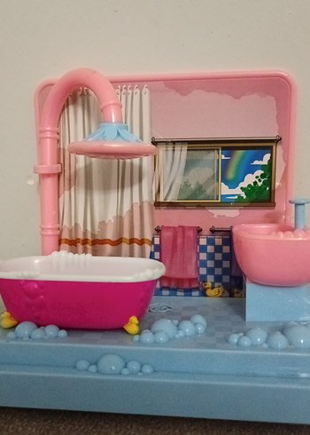 Pastel Pembe Oyuncak Banyo Seti - Görsel 7