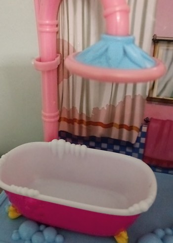 Pastel Pembe Oyuncak Banyo Seti - Görsel 4