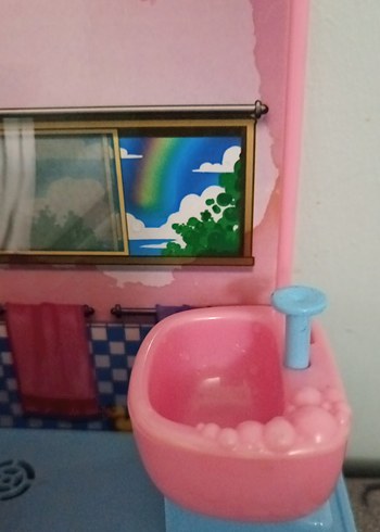 Pastel Pembe Oyuncak Banyo Seti - Görsel 5