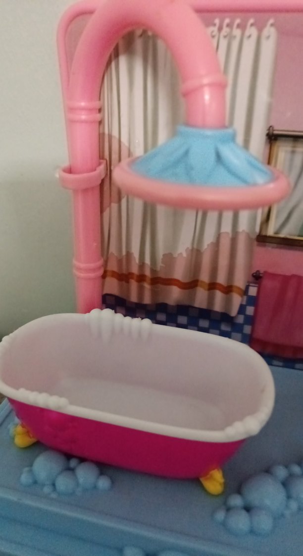 Pastel Pembe Oyuncak Banyo Seti - Görsel 4