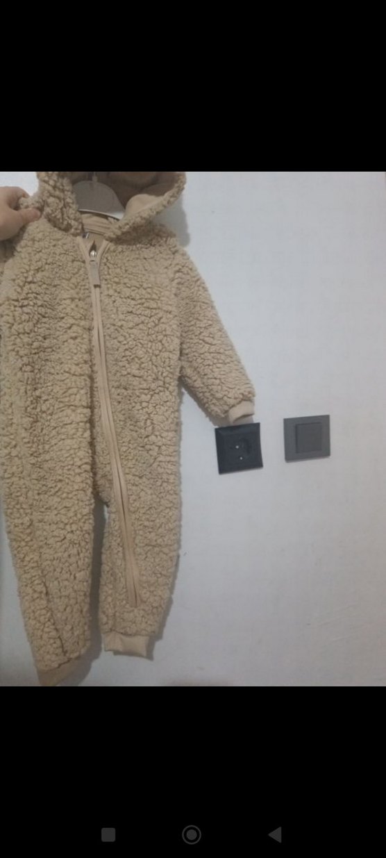 Kürklü Kapüşonlu Bebek Tulumu - Görsel 3