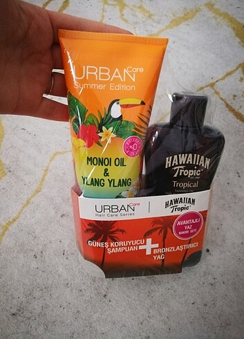 Urban care şampuan hawaiian tropic güneş yağı