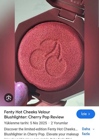 Beden Fenty beauty cherry pop blush allık