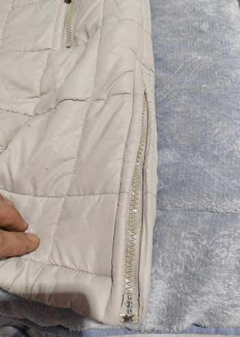 Bej Düğmeli Günlük Midi Mont - Görsel 5