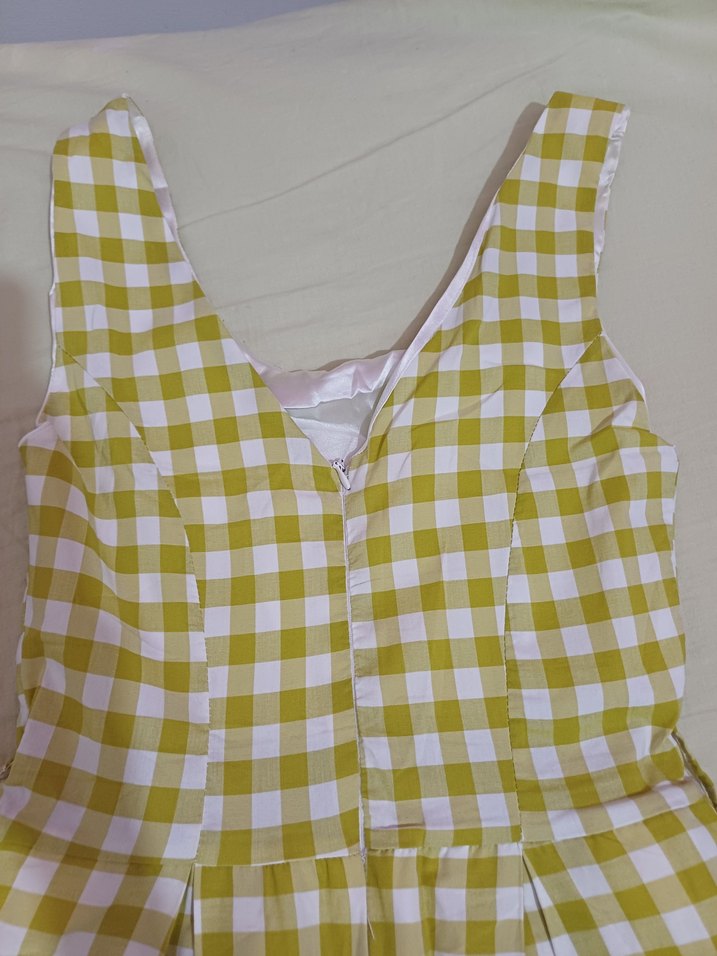 Kareli Pilili Elbise - Görsel 5