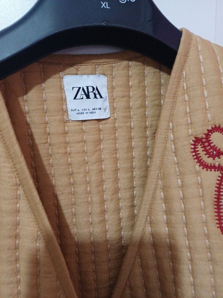 Zara Nakışlı Bohem Kadın Yelek - Görsel 2