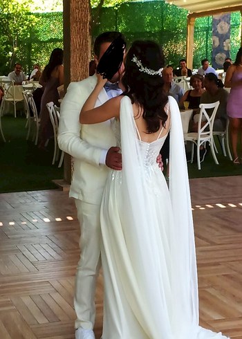 Askılı Straplez Bohem Gelinlik - Görsel 3