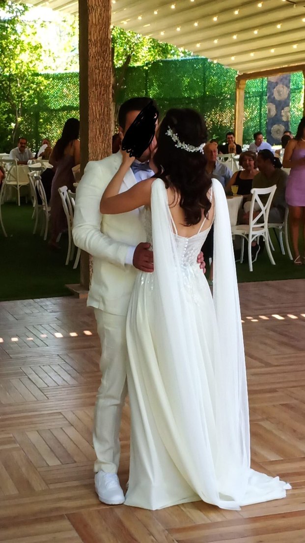 Askılı Straplez Bohem Gelinlik - Görsel 3