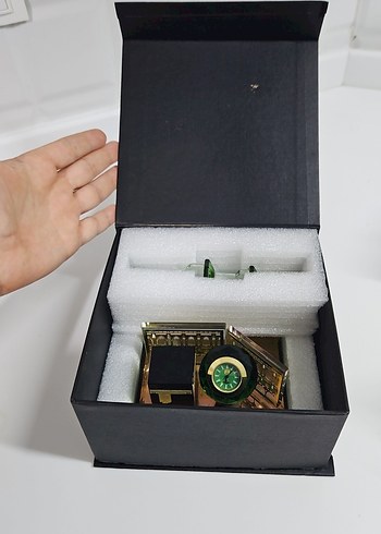 Yeşil Minareli Masa Saati Seti - Görsel 2