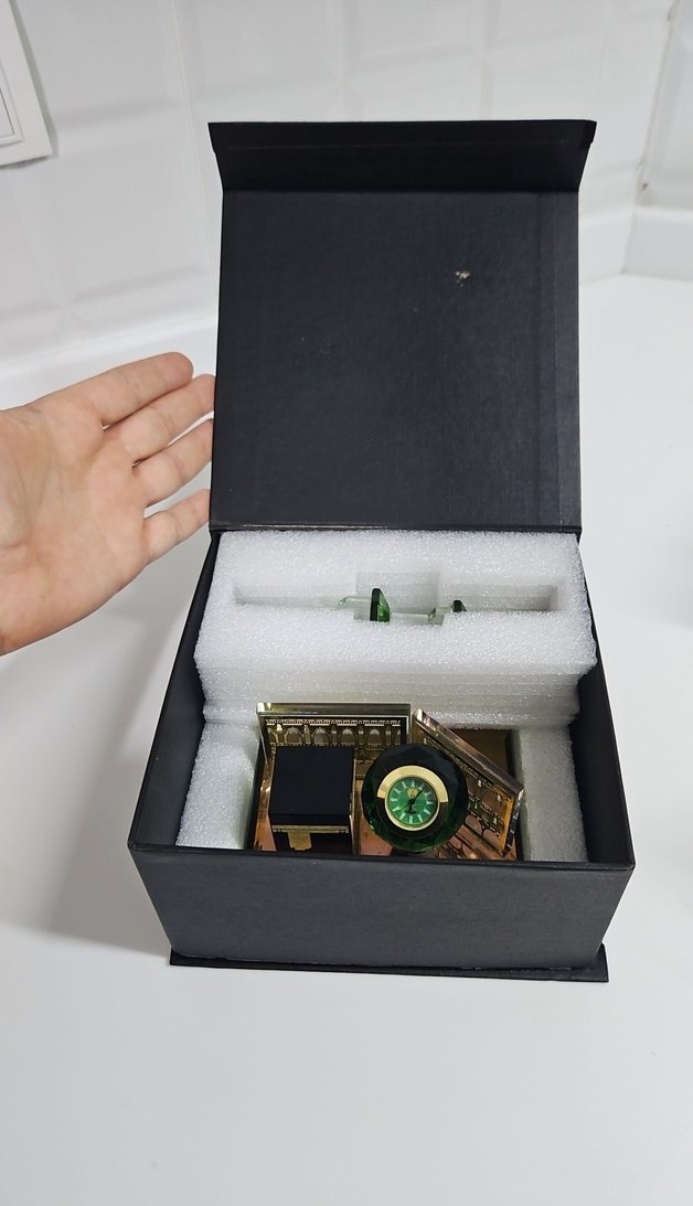 Yeşil Minareli Masa Saati Seti - Görsel 2