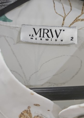 Beyaz Uzun Bohem Desenli Elbise merwish - Görsel 2