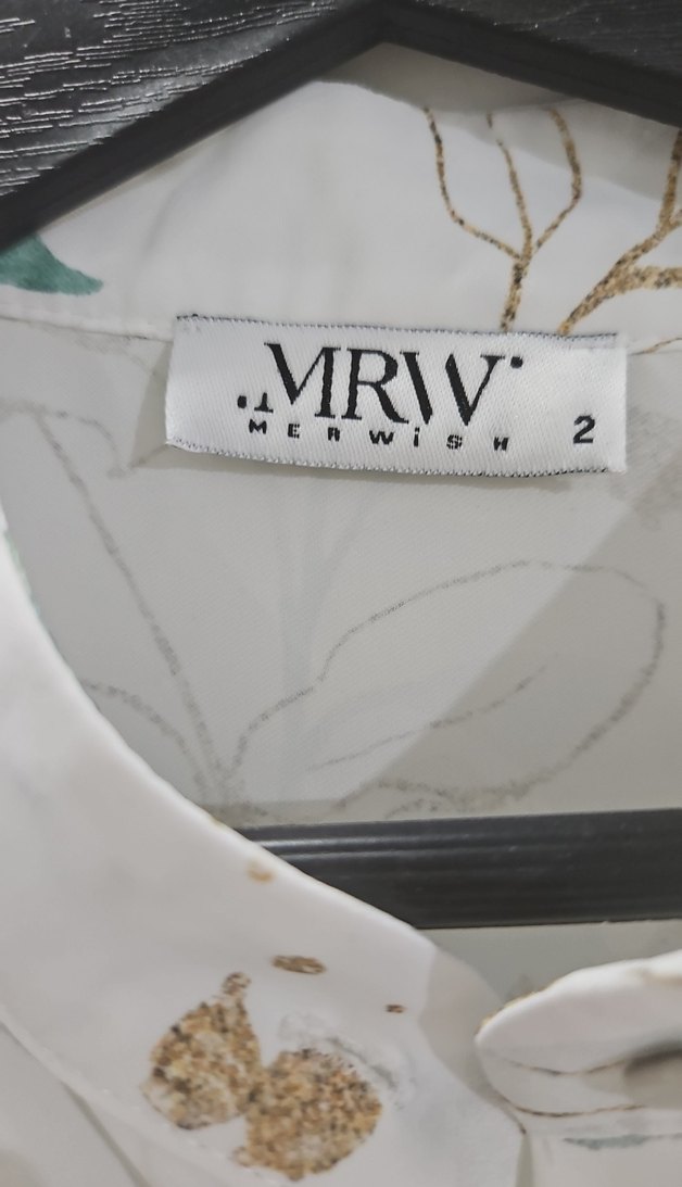 Beyaz Uzun Bohem Desenli Elbise merwish - Görsel 2