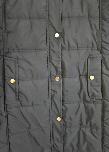 Düğmeli Uzun Lacivert Kadın Kışlık Mont Lcw - Görsel 4