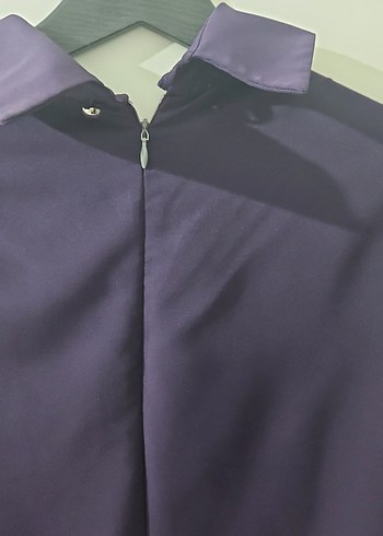 Uzun Mor Drape Kadın Tunik Refka marka - Görsel 2